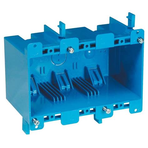 3 gang junction box|3 gang shallow outlet box.